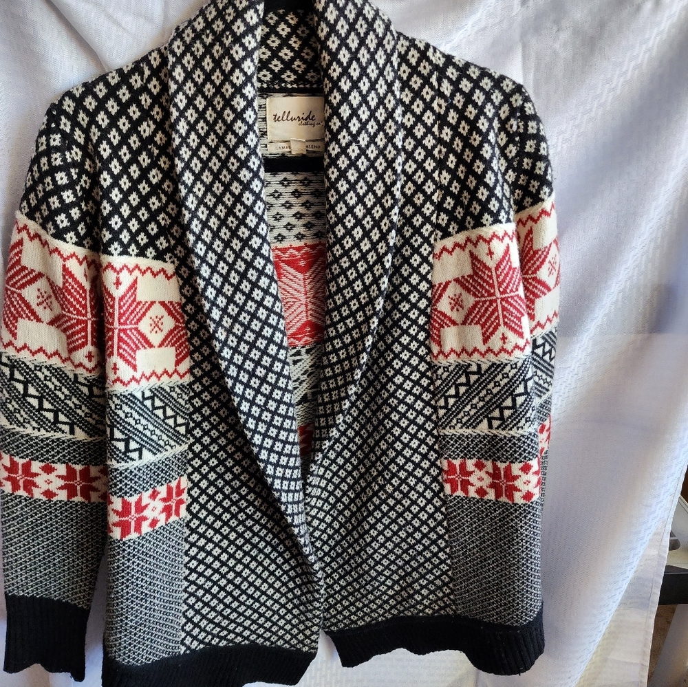 TELLURIDE • fair isle Nordic open cardigan